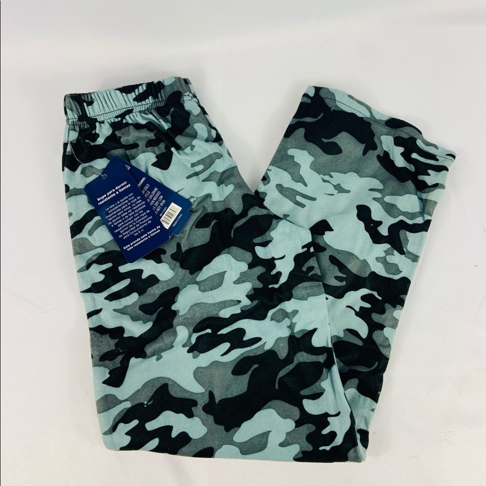 Brand New Boys Black/Gray Camo PJ Pants